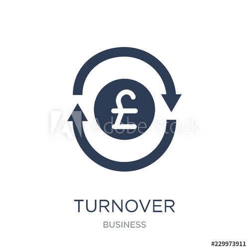 500x500 Turnover Icon Trendy Flat Vector Turnover Icon On White