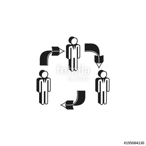 500x500 Employee Turnover Icon Detailed Icon Of Head Hunting And Employee