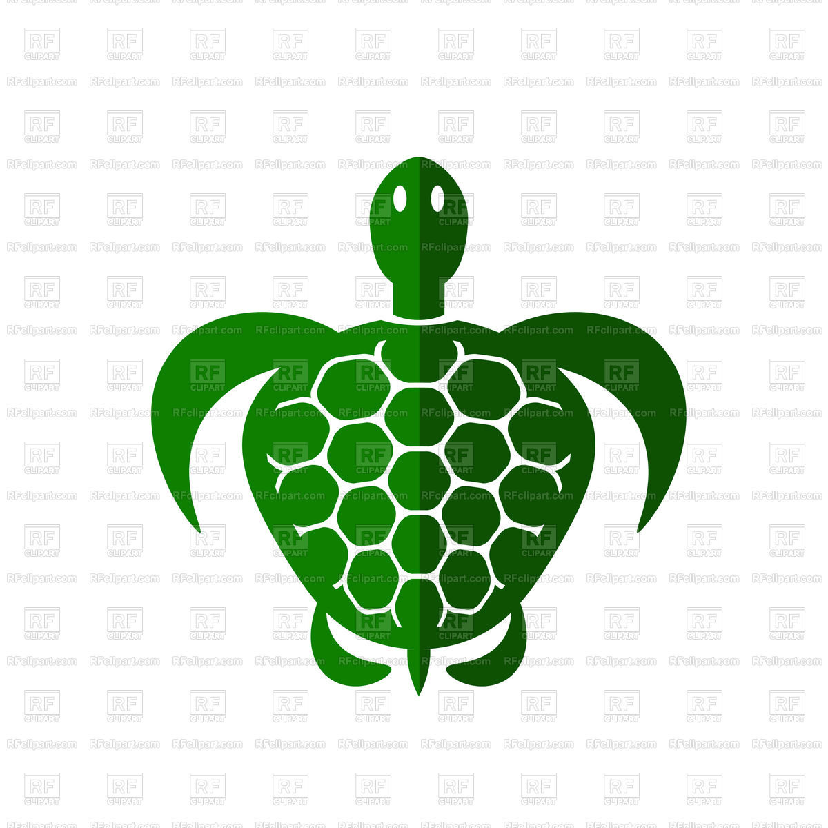 1200x1200 Ocean Turtle Icon Isolated On White Background Vector Image