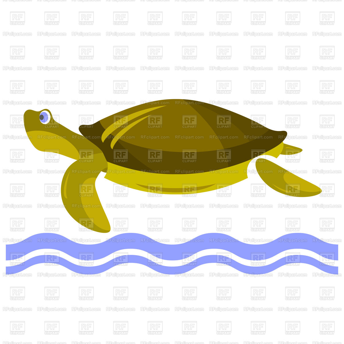 1200x1200 Cartoon Turtle Icon Isolated On White Background Vector Image