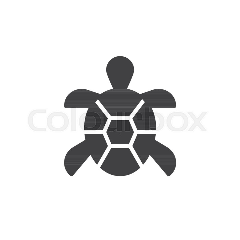 800x800 Turtle Icon Vector, Filled Flat Sign, Stock Vector Colourbox