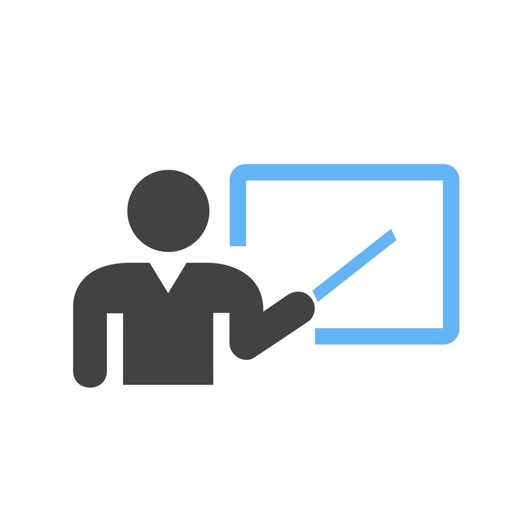 1024x1024 Teacher I Blue Black Icon