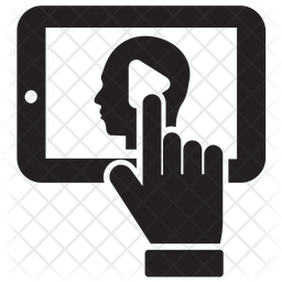 256x256 Video Tutorial Icon Of Glyph Style