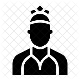 256x256 Ballet Dancer Icon Of Glyph Style