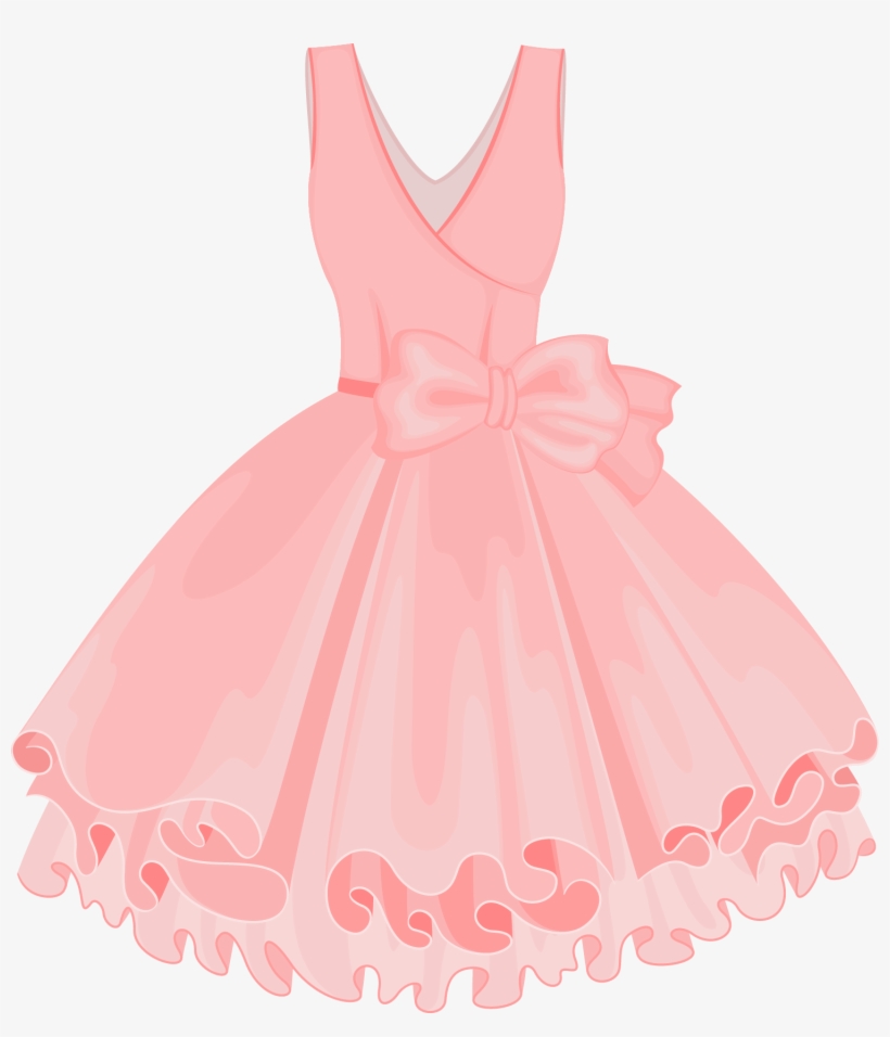 820x956 Pink Painted Dress Vector Skirt Tutu Clipart