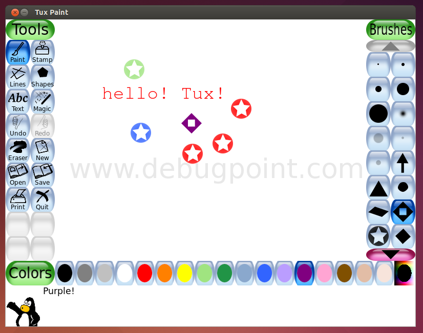 826x651 Tux Paint A Drawing Program For Kids How To Install And Use
