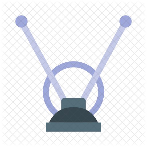 512x512 Tv Antenna Icon Of Flat Style