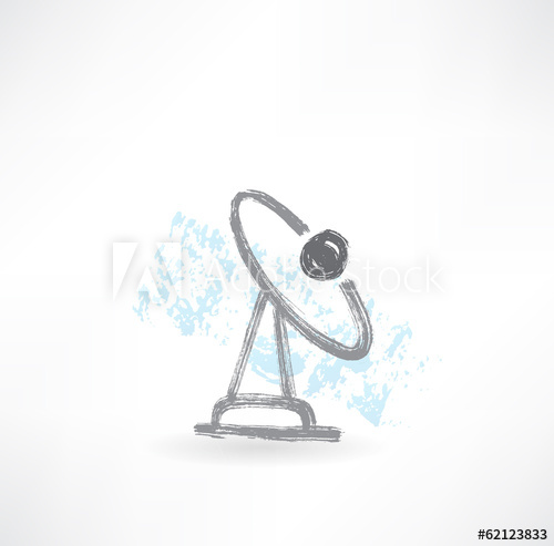 500x493 Tv Antenna Grunge Icon