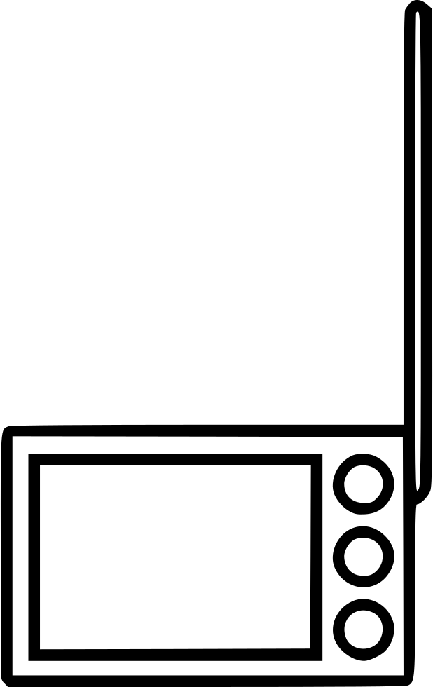 618x980 Radio Tv Antenna Screen Electronics Png Icon Free Download