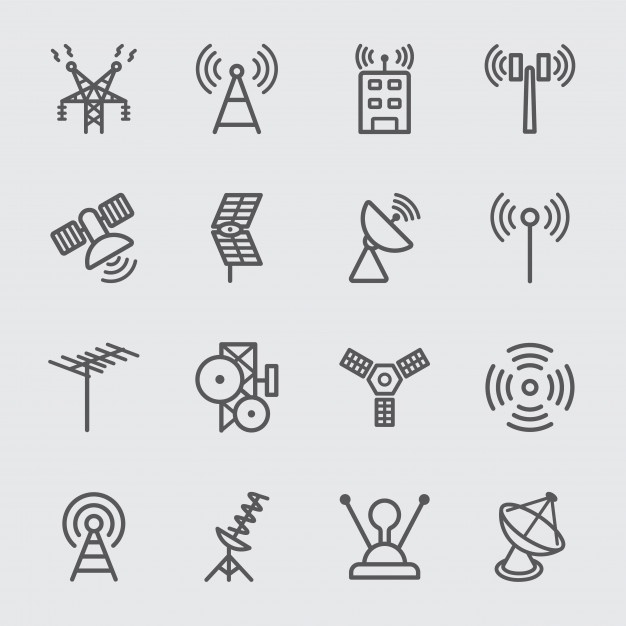 626x626 Satellite Tv Monitor Symbol Icons Free Download
