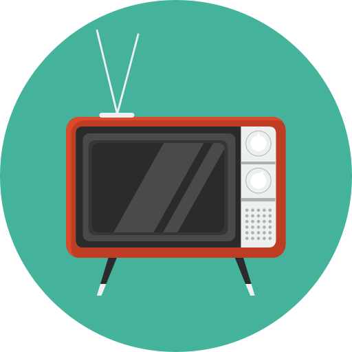 512x512 Retro Tv Icon Flat Iconset Flat