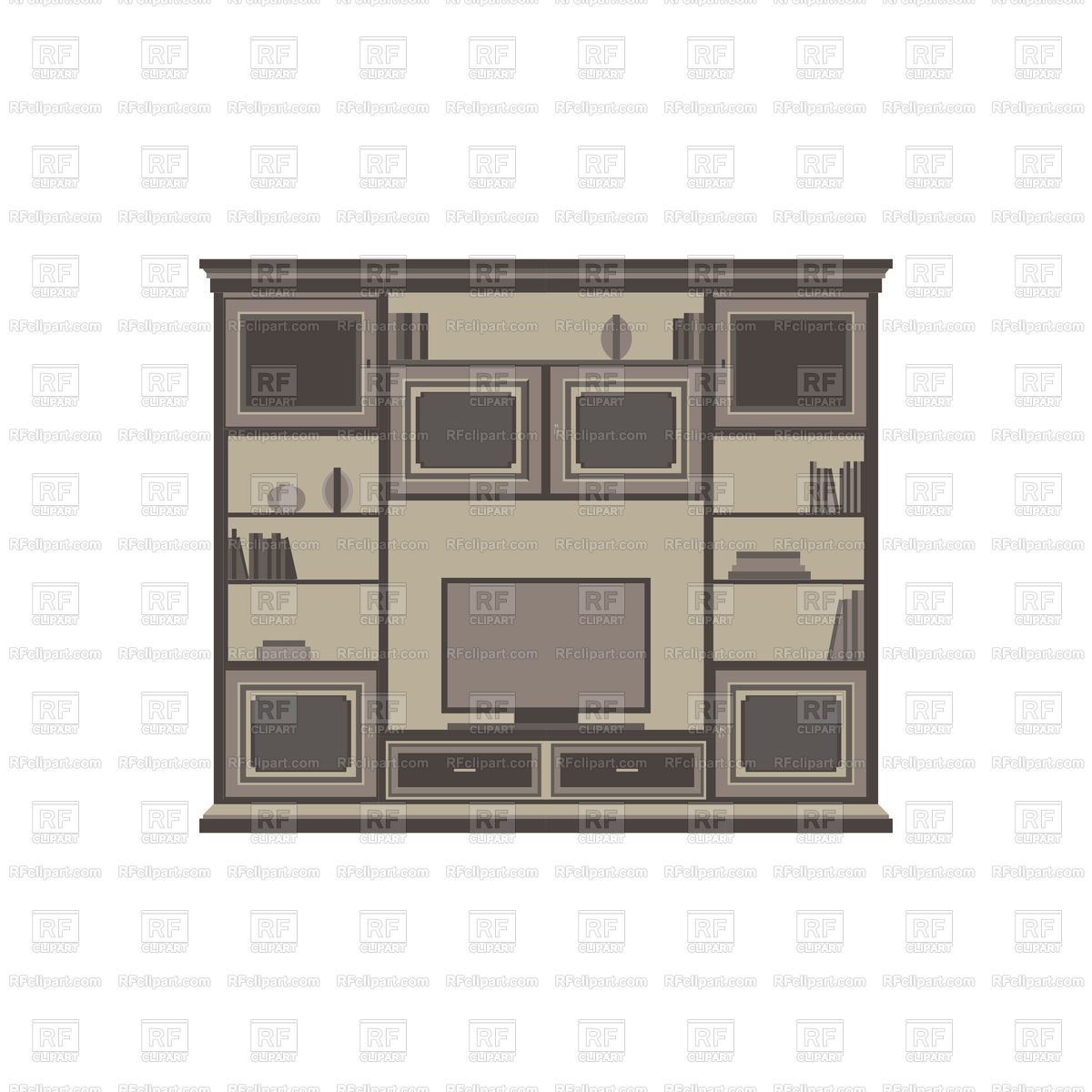 1200x1200 Tv Unit Flat Icon Vector Image Of Objects Vectorup