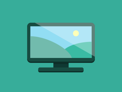 400x300 Flat Icon Digital Tv