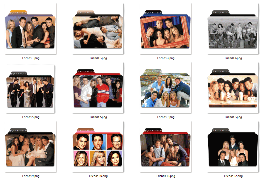1087x745 Download Friends Folder Icon