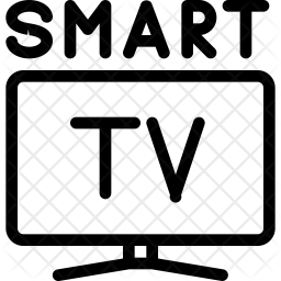 256x256 Smart Tv Icon Of Line Style