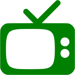256x256 Green Tv Icon