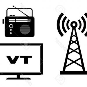 300x300 Photostock Vector News Paper Microphone Tv Icon Vector