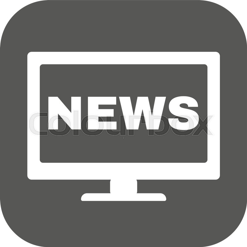 800x800 The Tv News Icon Television And Stock Vector Colourbox