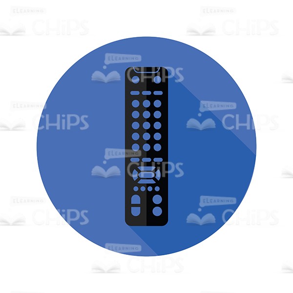600x600 Tv Remote Icon Vector Illustration