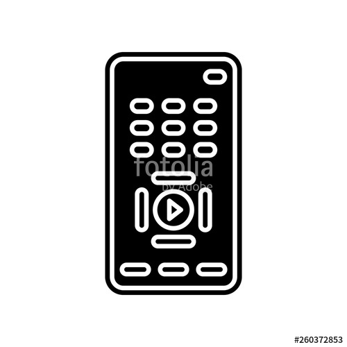 500x500 Tv Remote Icon Element Of Media, Press For Mobile Concept And Web