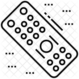 256x256 Tv Remote Icon Of Line Style