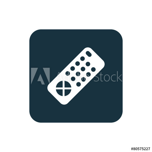500x500 Tv Remote Icon Rounded Squares Button