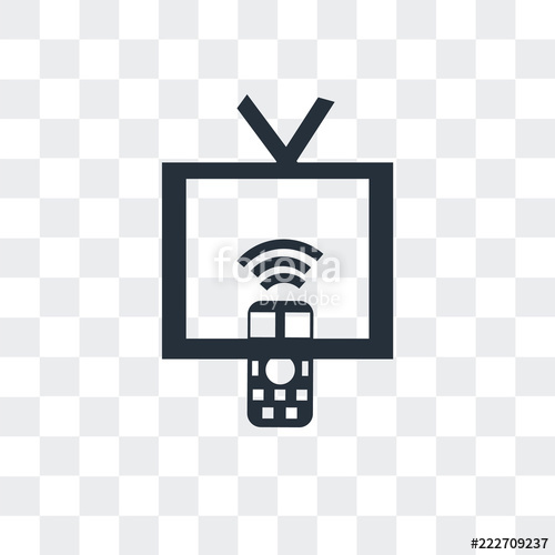 500x500 Tv Remote Icon Isolated On Transparent Background Modern