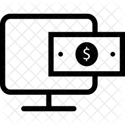 256x256 Tv Screen Icon Of Line Style