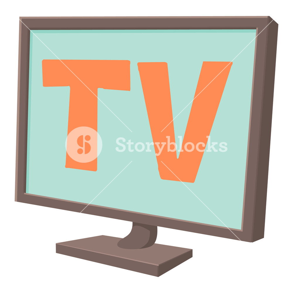 1000x1000 Tv Screen Icon Cartoon Illustration Of Tv Screen Icon For Web