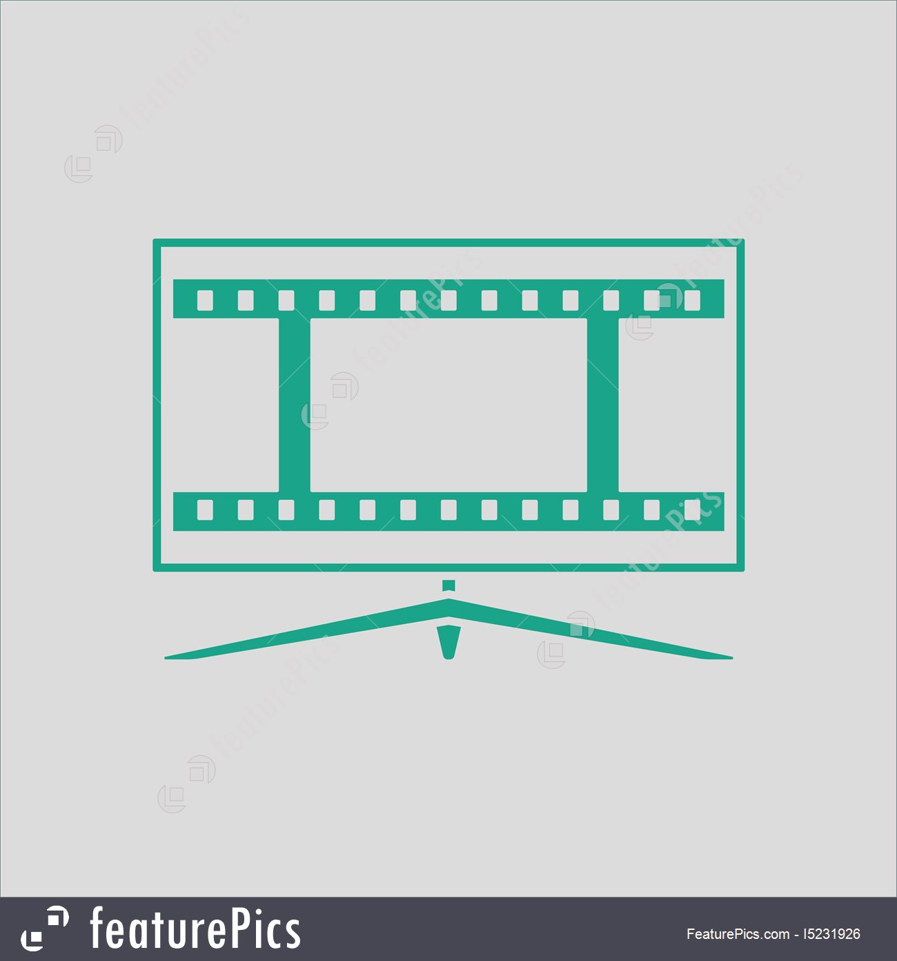 1300x1392 Cinema Tv Screen Icon Illustration