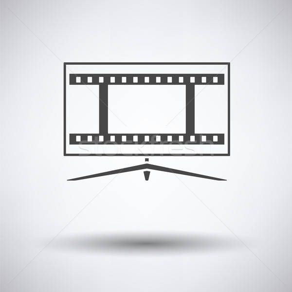 600x600 Cinema Tv Screen Icon Vector Illustration Pavel Konovalov