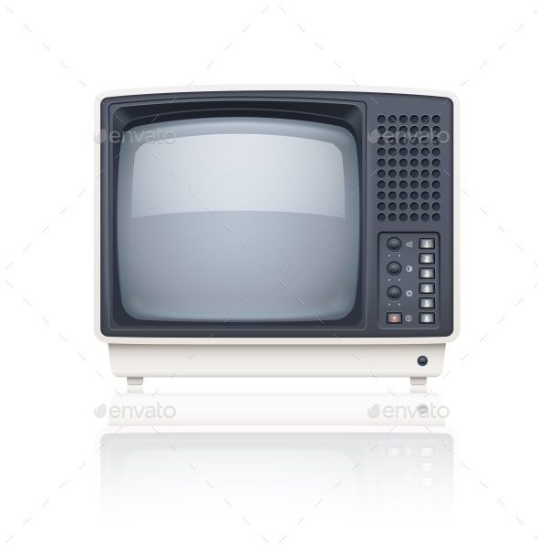 590x605 Old Style Retro Tv Set Icon Vector Illustration Isolated