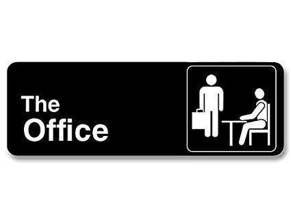 425x319 American Vinyl Black The Office With Icons Bumper