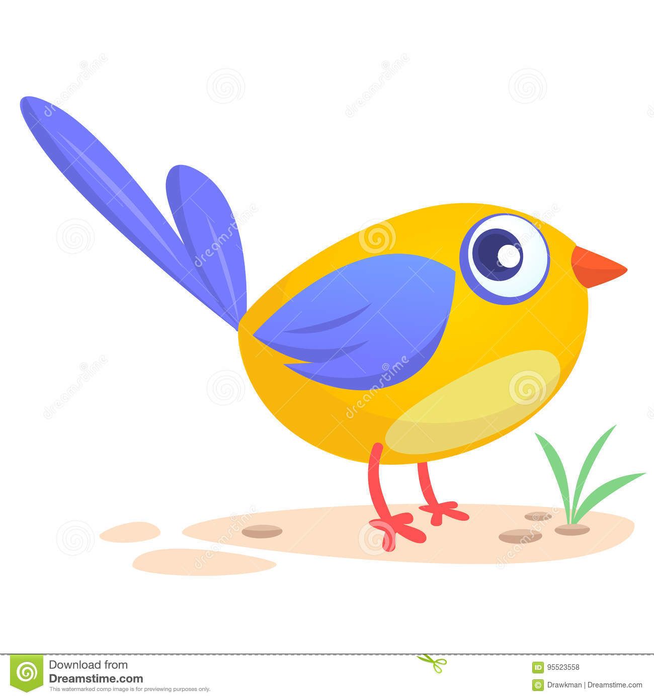 1300x1390 Photo About Cute Cartoon Bird Vector Bird Icon Illustration