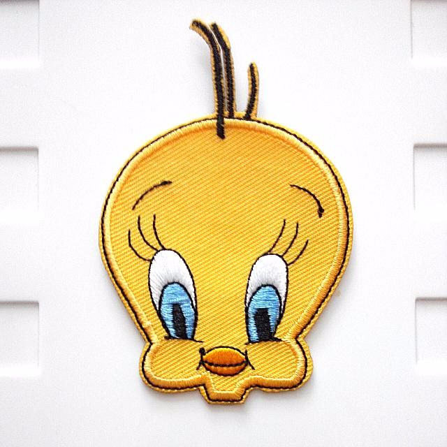640x640 Tweety Yellow Bird Icon Craft Iron On Patch, Everything Else
