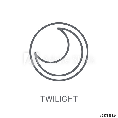 500x500 Twilight Icon Trendy Twilight Logo Concept On White Background