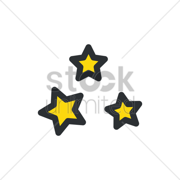 600x600 Stars Icon Vector Image