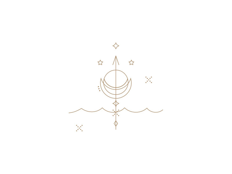 800x600 Boho Moon Arrow Icon