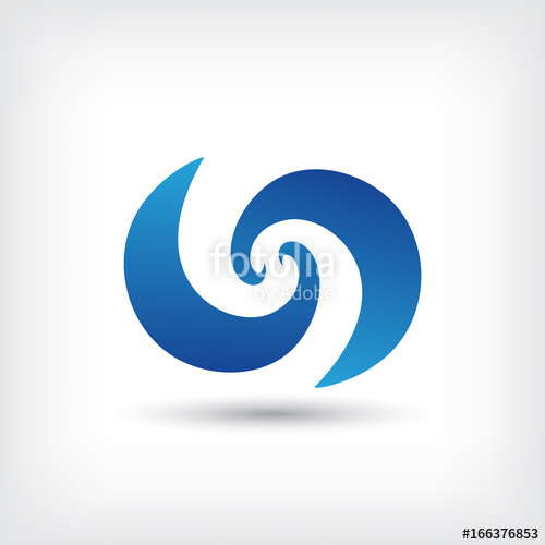 Curve Vector Logo Design Template, Wave Icon, Spiral Sign, Twist 500x500 Curve Vector Logo Design Template, Wave Icon, Spiral Sign, Twist
