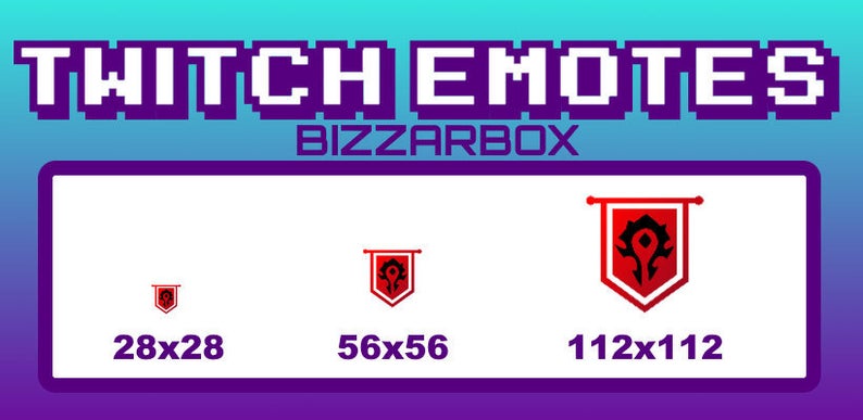 794x387 Emotes For The Horde Banner For Twitch And Discord Ready To Etsy