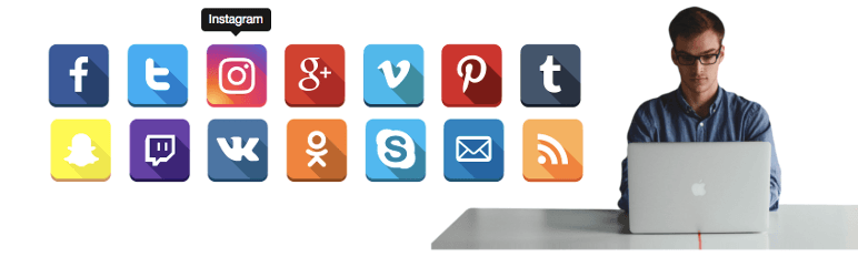 Social Media Follow Buttons Bar Wordpress Plugin 772x250 Social Media Follow Buttons Bar Wordpress Plugin