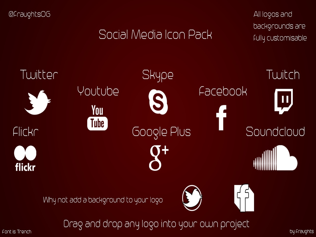 Social Media Icon Pack 1240x930 Social Media Icon Pack