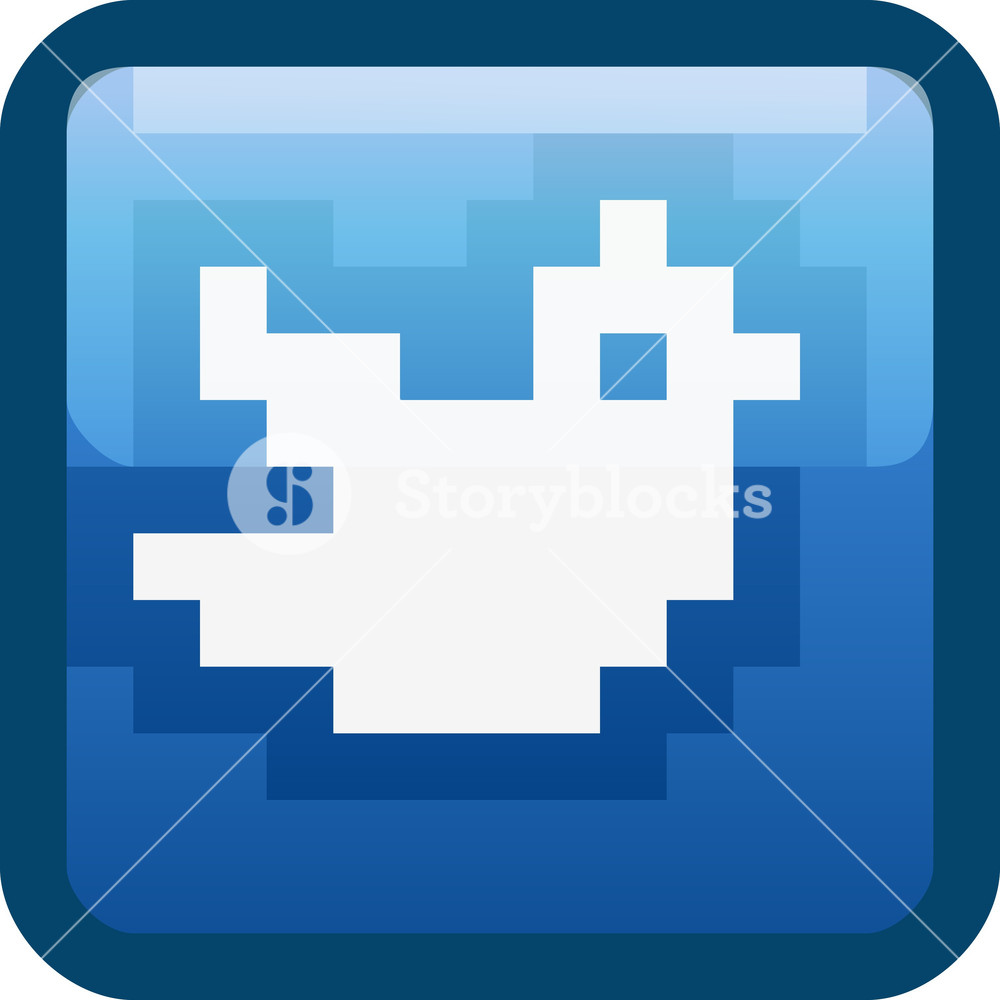 1000x1000 Twitter Bird Blue Tiny App Icon Royalty Free Stock Image