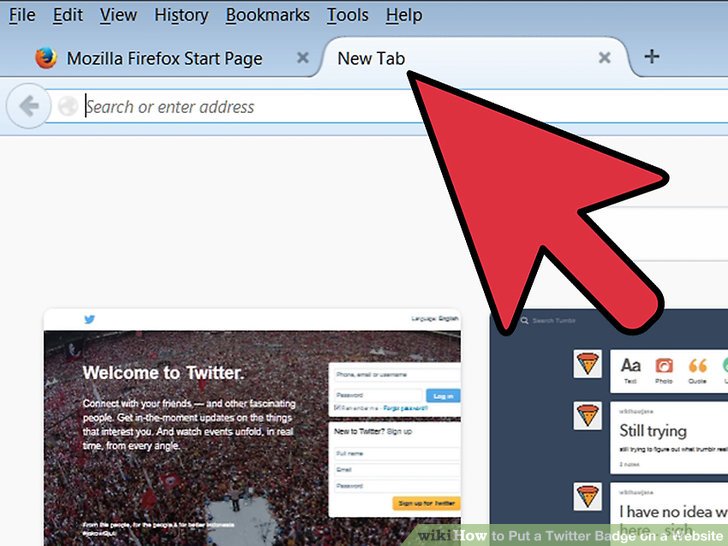 How To Put A Twitter Badge On A Website Steps 728x546 How To Put A Twitter Badge On A Website Steps