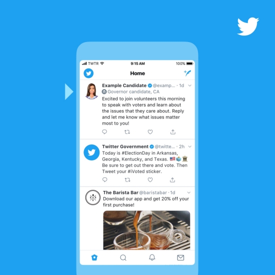 Twitter Will Give Political Candidates A Special Badge During Us 550x550 Twitter Will Give Political Candidates A Special Badge During Us