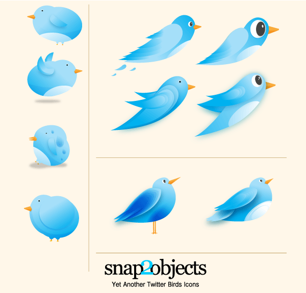 600x575 Vector Twitter Birds Icons Clip Arts, Clip Art