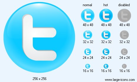 464x280 Round Button Icon Image Free Large Twitter Icons