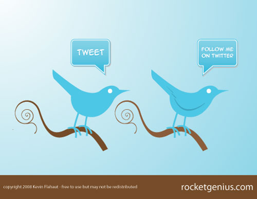 500x387 Twitter Fever Extraordinary Twitter Button Icon Sets