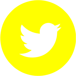 256x256 Yellow Twitter Icon