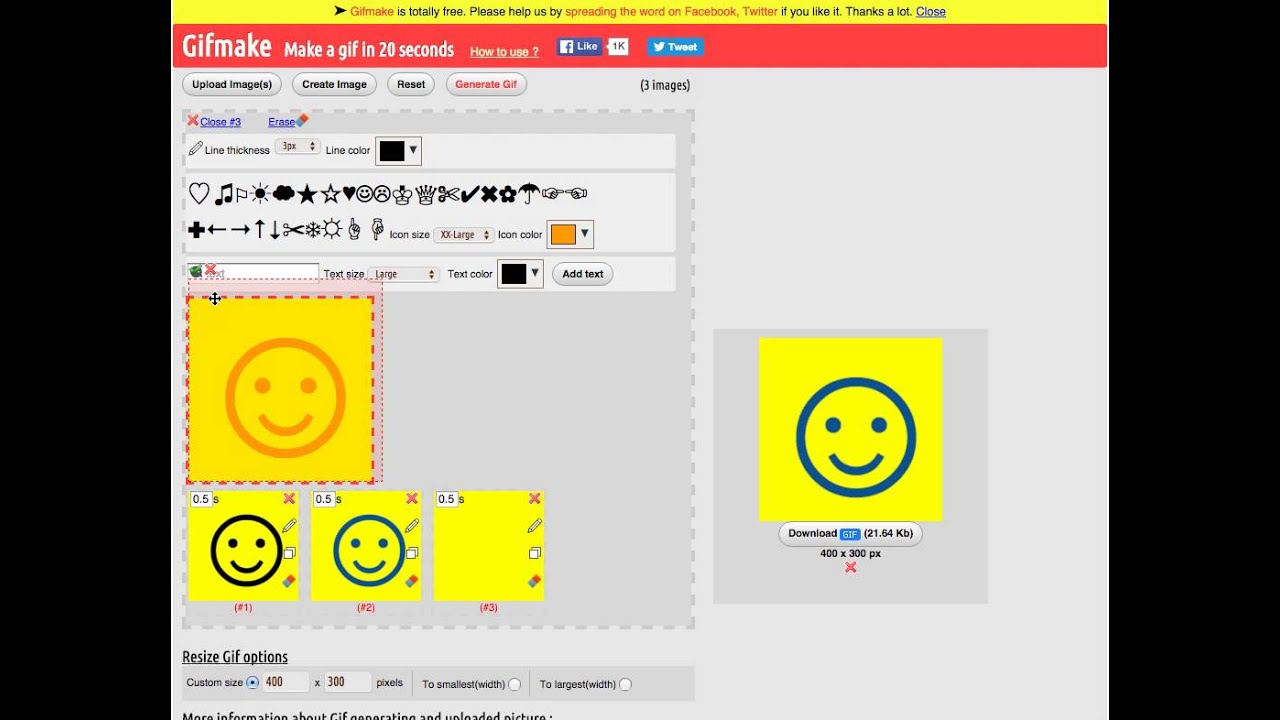 1280x720 Make Animated Gif Icon With Gifmake